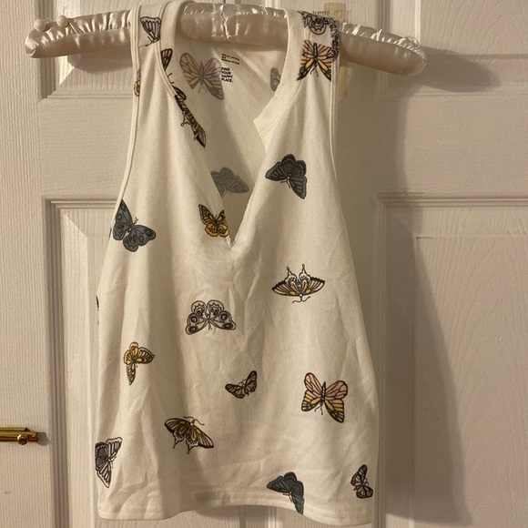 Gilly Hicks Cropped Butterfly Tank Size XS - Picture 1 of 4